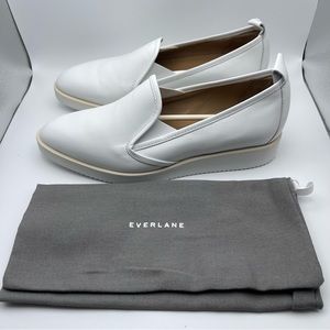 Everlane “Leather Street Shoe” Flats in White - Size 8